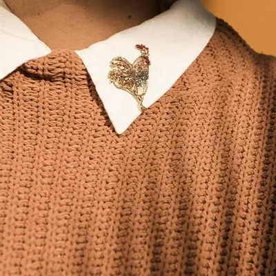 Brooches - Rooster Brooch - CÂPÂ JEWELRY