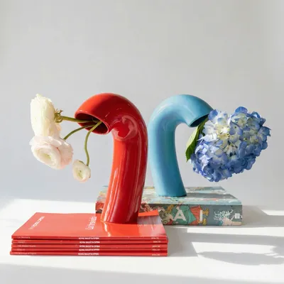 Vases - Vase VITA – Rouge Poppy - BIBAH