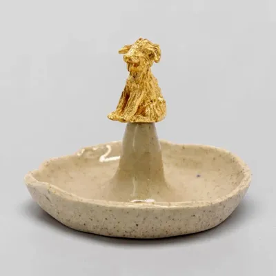 Ceramic - Fluffy Dog Ceramic Jewelry Dish - CÂPÂ JEWELRY