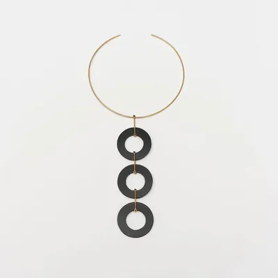 Bijoux - Grand collier en forme de cercle avec pendule - C.KARAKALPAKI