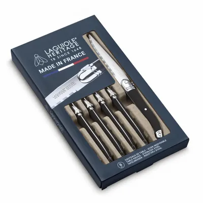 Knives - SET OF 6 LAGUIOLE ACCESS KNIVES MADE IN FRANCE ABS HANDLE - TARRERIAS - BONJEAN