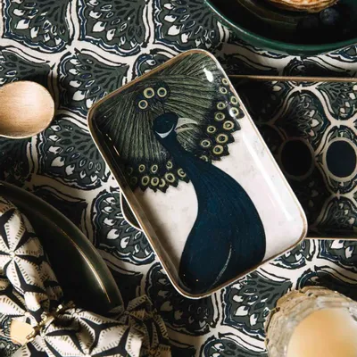 Trays - Peacock solo tray - BONCOEURS