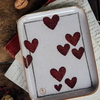 Trays - Heart half-board to play - BONCOEURS