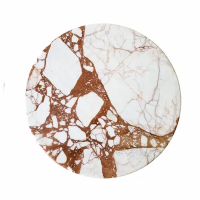 Tables basses - Table basse en marbre rouge blanc - SAGIT