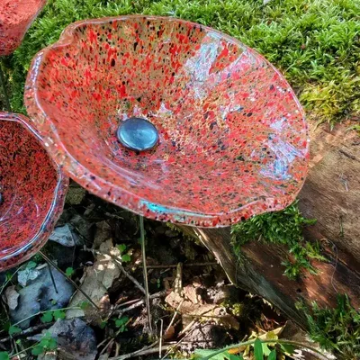 Décorations florales - Fleur calabel en verre de taille moyenne pour l'extérieur, disponible - CARNEOL GLASS