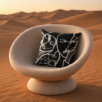 Garden textiles - Black Elongi Outdoor Cushion 60 x 60 - Design by BRASS - ARTDECORIS