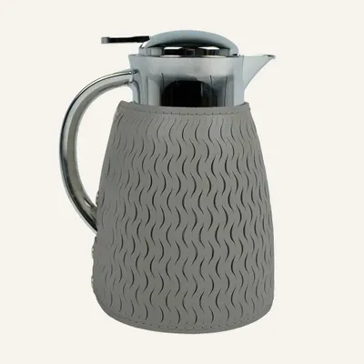 Carafes - Carafe thermique ELIDA – Acier inoxydable et cuir - 1L - LIMAC DESIGN