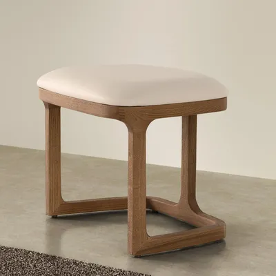 Bancs - Banquette en similicuir couleur sable - ANGEL CERDÁ