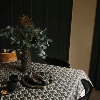 Table linen - Peacocks tablecloth - BONCOEURS