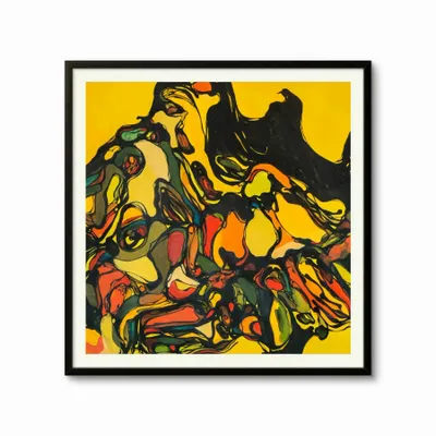 Pièces uniques - Spiral Spectrum Art Mural | 100x100 cm - ELCIELA