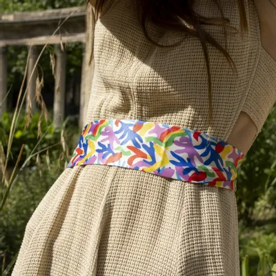 Accessoires cheveux - Boomed Flowers Silk Twilly - ELCIELA