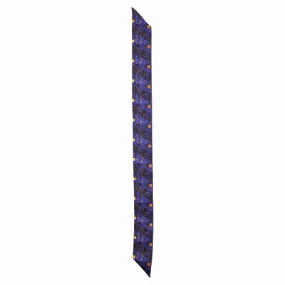 Accessoires cheveux - Chipped Blue Silk Twilly - ELCIELA