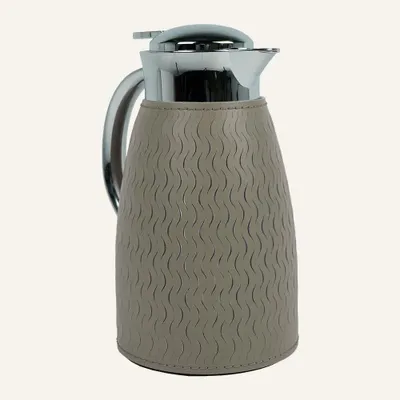 Carafes - ELIDA thermal carafe – Stainless steel and leather - 2L - LIMAC DESIGN