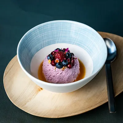 Bowls - RAMI bowls, 3 different colors and sizes,  taupe, blue, black - KLATT OBJECTS