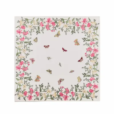 Everyday plates - Floral Flutter Napkins Set of 4 - TIME FOR TEA