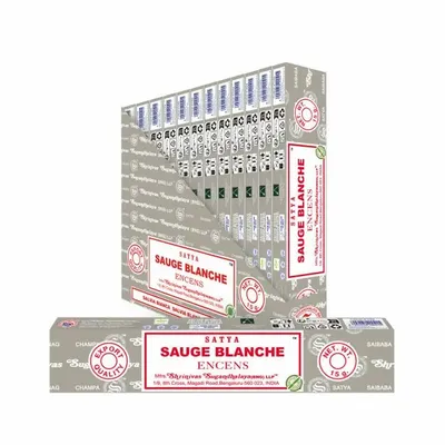 Parfums d'intérieur - Encens Satya Sauge Blanche 15g - ARABESK