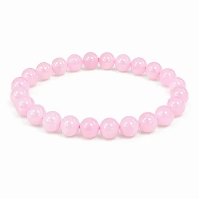 Home fragrances - Rose Quartz Beads Bracelet 8mm - ARABESK