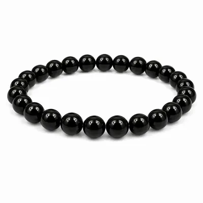Parfums d'intérieur - Bracelet Onyx Noir A Perles 8mm - ARABESK