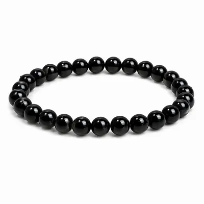 Parfums d'intérieur - Bracelet Perles Obsidienne Noire A 6mm - ARABESK