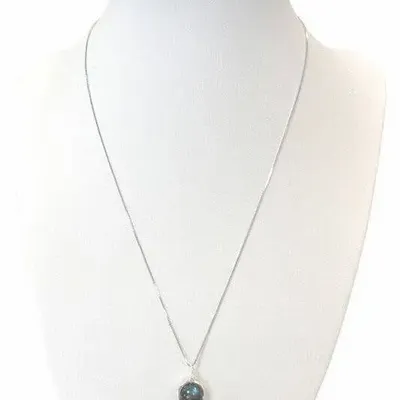 Home fragrances - 925 Silver Necklace - AA Labradorite Pendant 10mm - ARABESK