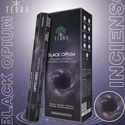Home fragrances - Terra Charcoal Free Incense Hexa - Black Opium30g - ARABESK