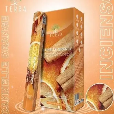Home fragrances - Terra Charcoal Free Incense Hexa - Orange Cinnamon 30g - ARABESK