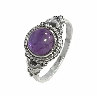 Home fragrances - 925 Silver Ring - Amethyst AA T58 - ARABESK
