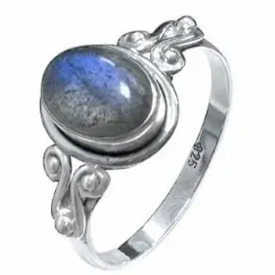 Parfums d'intérieur - Bague Argent 925 - Labradorite AA T56 - ARABESK
