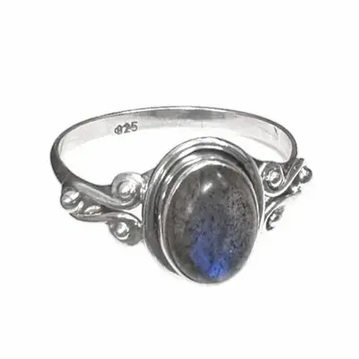 Parfums d'intérieur - Bague Argent 925 - Labradorite AA T56 - ARABESK