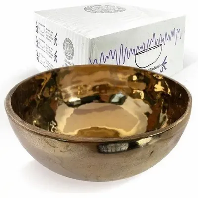 Home fragrances - Golden Tibetan Singing Bowl without Mallet 14cm - ARABESK