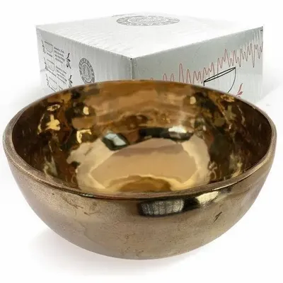 Parfums d'intérieur - Bol Chantant Tibétain Doré sans Maillet 16cm - ARABESK