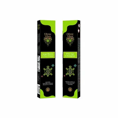 Parfums d'intérieur - Encens Fragrances & Sens Ethnic Vibes Sauge Blanche & Foin D’Odeur 15g - ARABESK