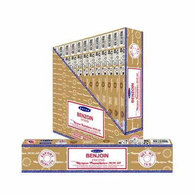 Home fragrances - Satya Benzoin Incense 15g - Box of 12 Packs - ARABESK