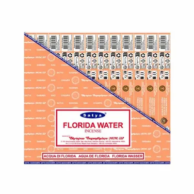 Home fragrances - Satya Florida Water Incense 15g - Box of 12 packs - ARABESK