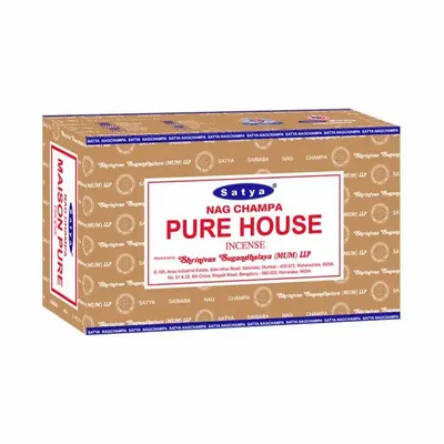 Home fragrances - Satya Pure House Incense 15g - Box of 12 packs - ARABESK