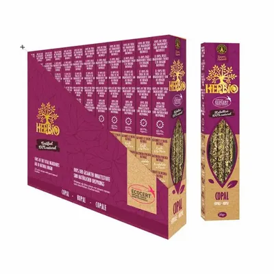 Home fragrances - Smudge Ecocert Herbio Copal Incense 20g - ARABESK