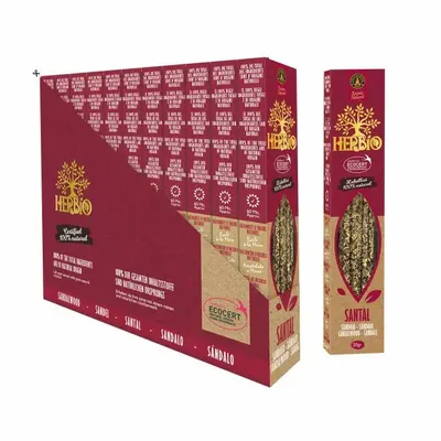 Home fragrances - Smudge Ecocert Herbio Sandalwood Incense 20g - ARABESK