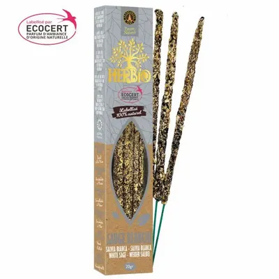 Parfums d'intérieur - Encens Smudge Ecocert Herbio Sauge Blanche 20g - ARABESK