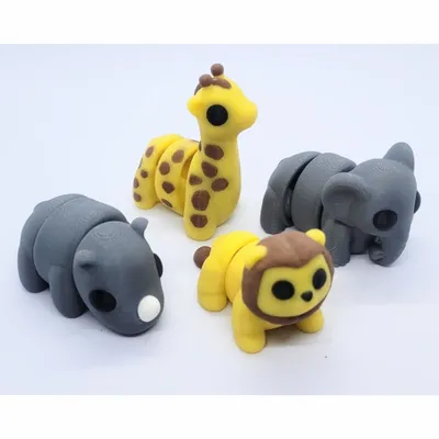 Cadeaux - Mini figurines animaux savane à collectionner - ZANIMIZ