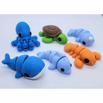 Cadeaux - Mini figurines animaux marins à collectionner - ZANIMIZ