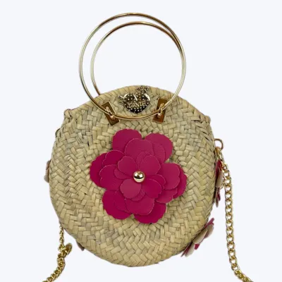 Bags and totes - Camelia round bag with flowers - DANIÉ