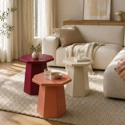 Coffee tables - Goxoa sofa end table - BELHARRA DESIGN