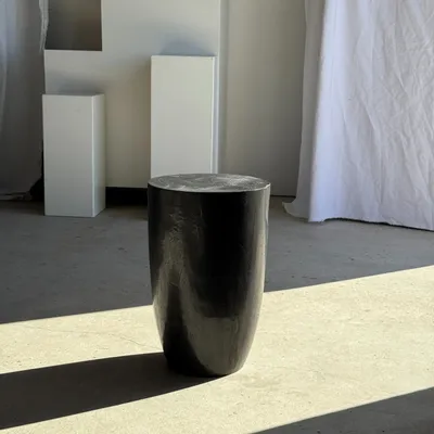 Autres tables  - Tabouret, table d'appoint, bout de canapé en manguier massif cylindriq - OFFICE OBJETS