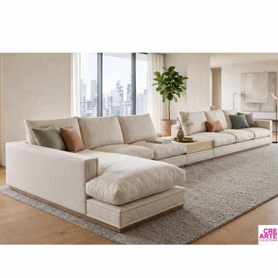 Canapés - Special Byron | Canapé d'angle sur mesure avec chaise longue - CREARTE COLLECTIONS