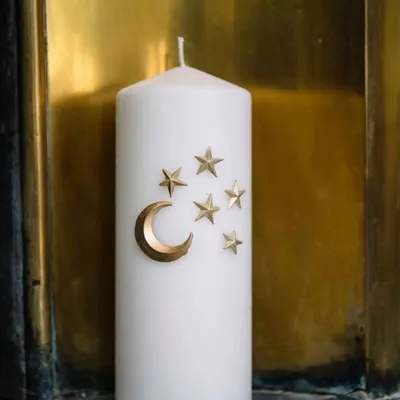 Objets de décoration - Bijou de bougie Moon & Stars - BONCOEURS