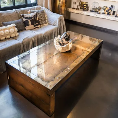 Consoles - Mobilier miroir doré - ATELIERS DAVOY