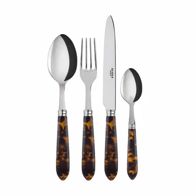 Ménagères - Set de 4 couverts de table - Tortue - SABRE PARIS