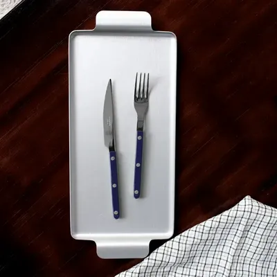 Ménagères - Set de 4 couverts de table - Bistrot Uni, Bleu Marine - SABRE PARIS