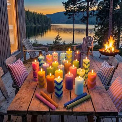 Candles - Pillar candles GLUMI - TRANQUILLO