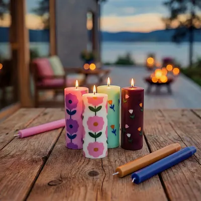 Candles - Pillar candles GLUMI - TRANQUILLO